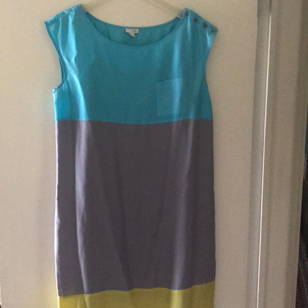 Anthropologie color block dress -8
